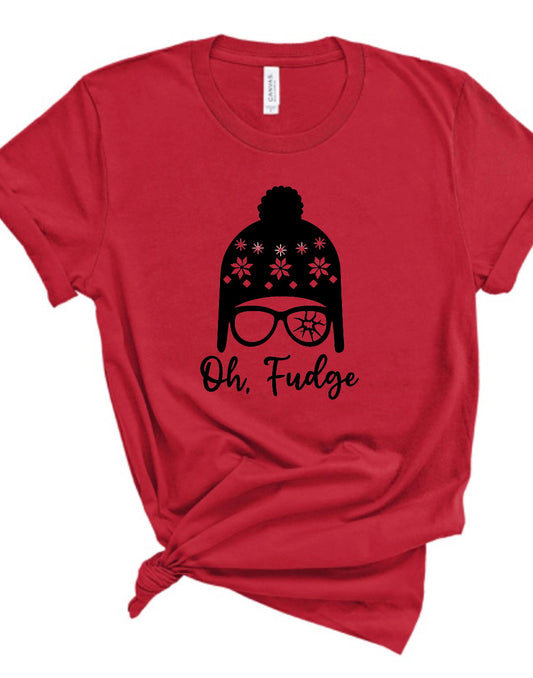 Adult Oh Fudge Christmas Bella Canvas T-shirt