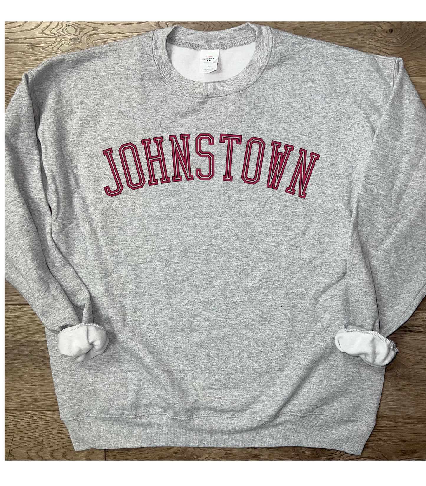 Adult Johnstown Johnnies Arched Johnstown Crewneck Sweatshirt