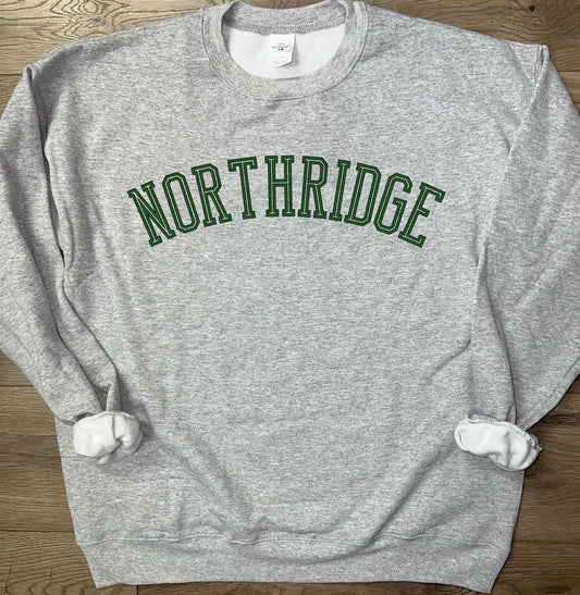Adult Northridge Vikings Arched Northridge Crewneck Sweatshirt