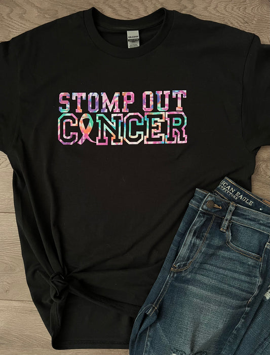 Adult Stomp Out Cancer t-shirt