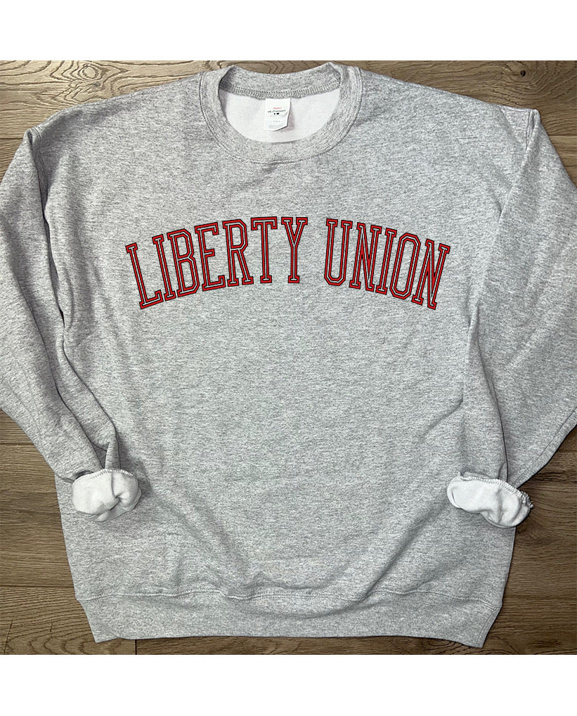 Adult Liberty Union Lions Arched Liberty Union Crewneck Sweatshirt