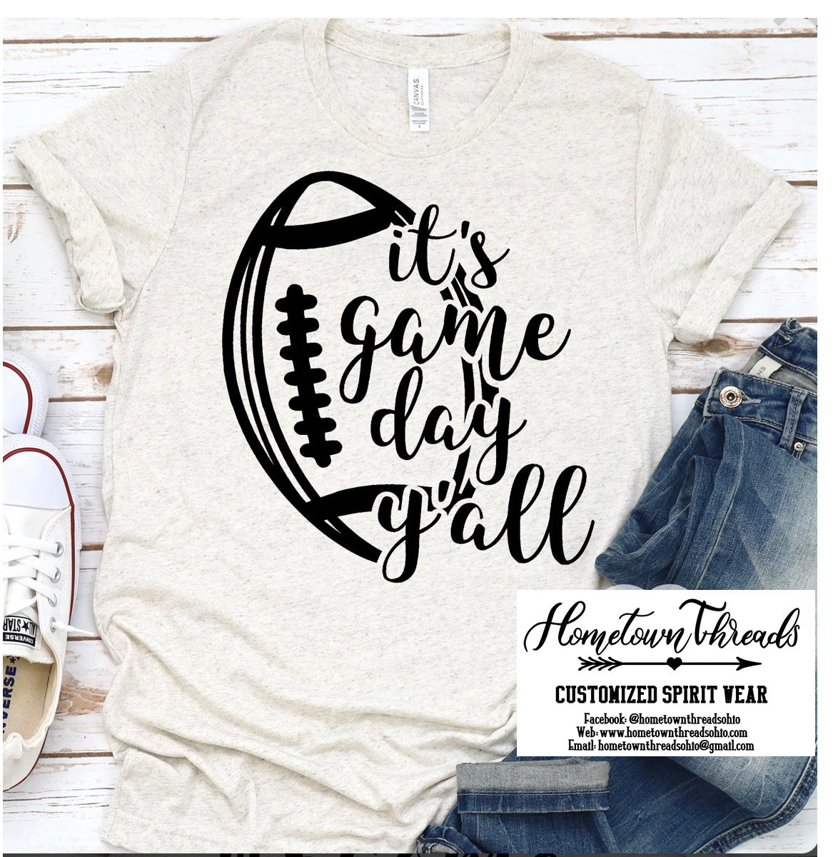 It’s Game Day Ya’ll Football Bella Canvas T-shirt