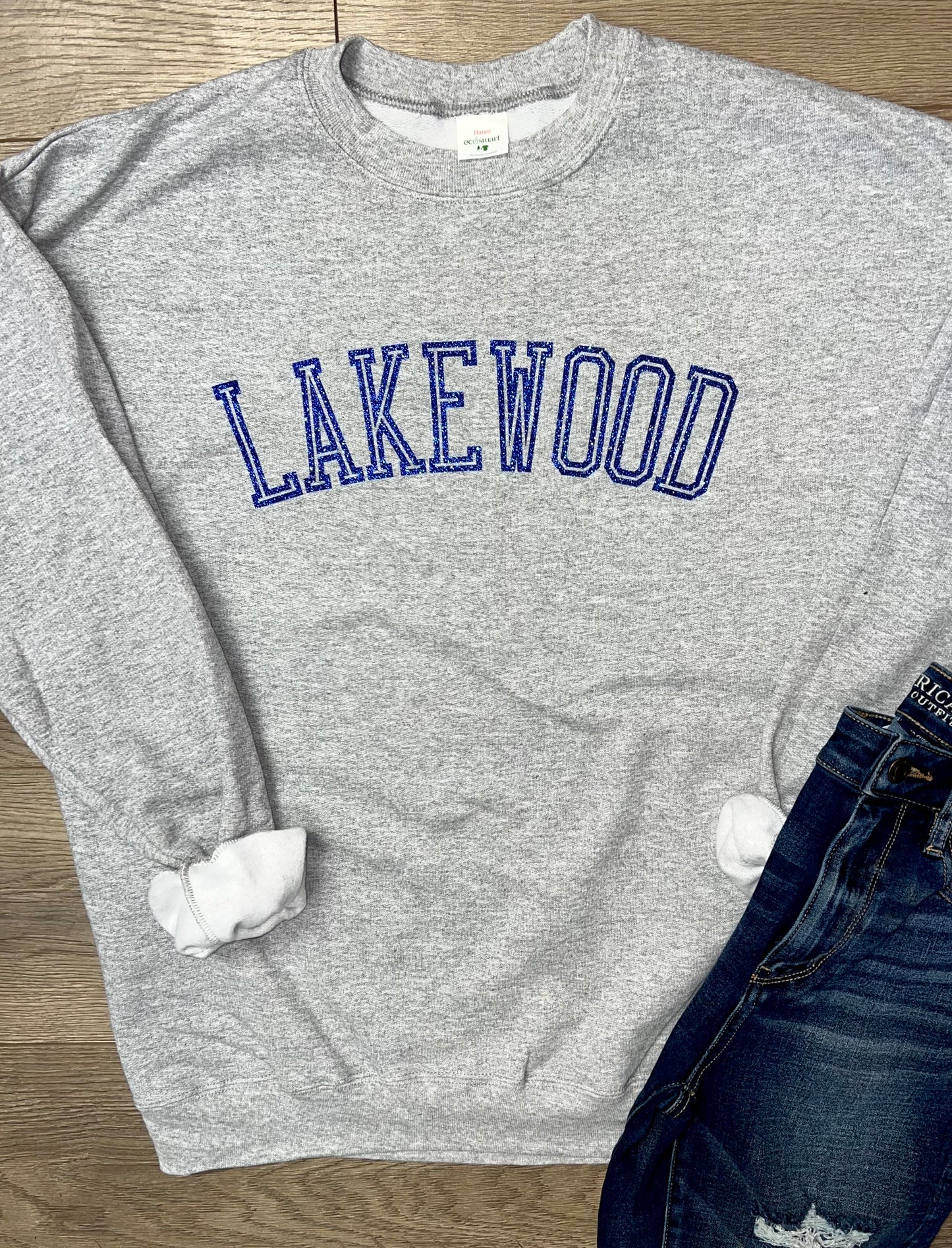 Adult Lakewood Lancers Arched Lancers Crewneck Sweatshirt